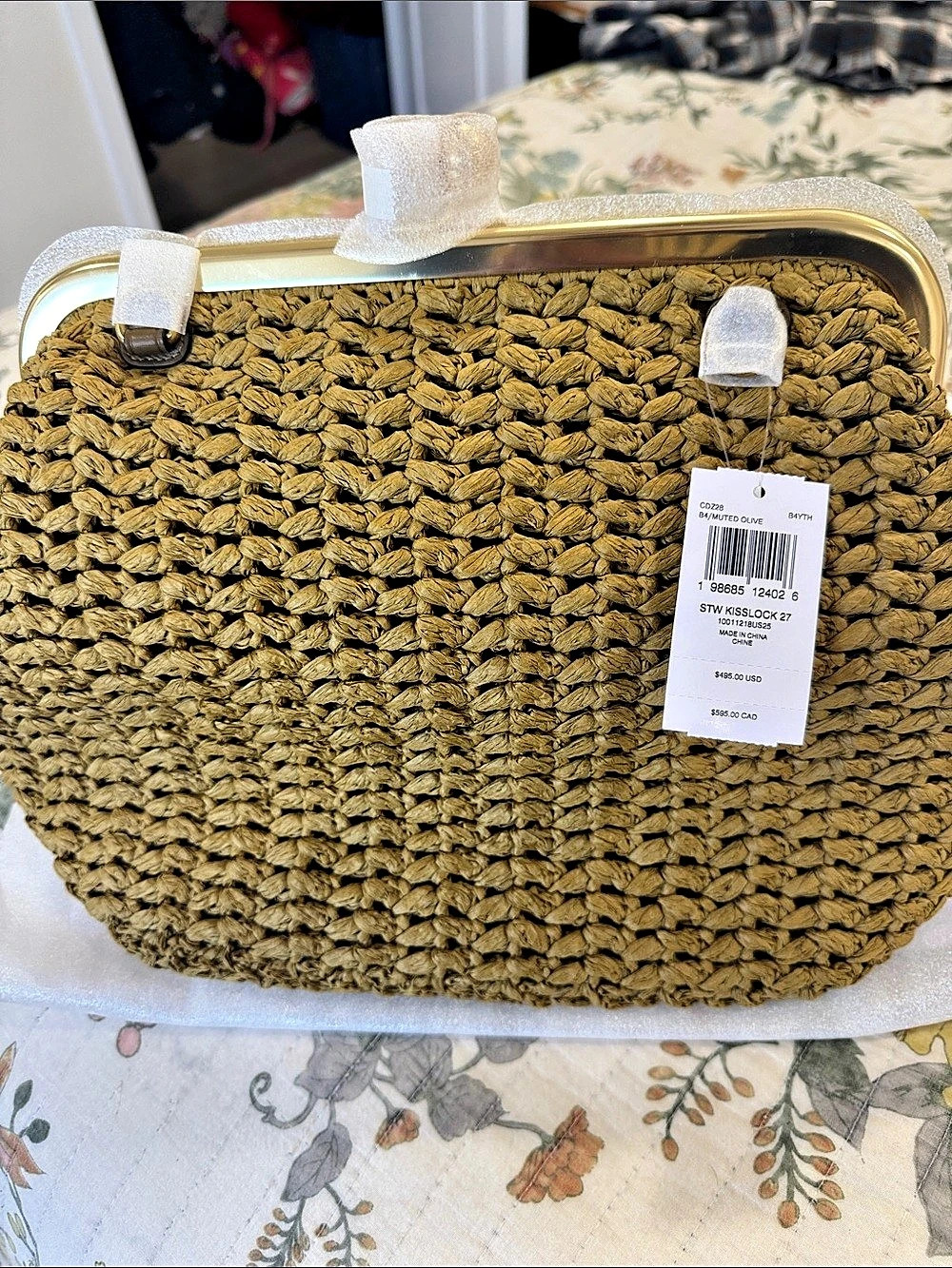 Coach woven shoulder bag in Brown NWT